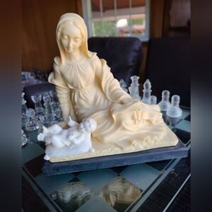 Mary & Baby J StatueMARY AND BABY JESUS STATUE VINTAGE ITALY✅Fast Shippi…